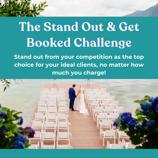 The Stand Out & Get Booked Challenge - Stand out from your competition as the top choice for your ideal clients no matter how much you charge!